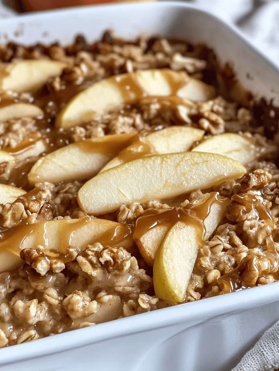 The Caramel Apple Oatmeal Bake draws inspiration from classic flavors that evoke feelings of warmth and nostalgia. Picture biting into a tender, spiced apple combined with the creamy texture of oats, all enveloped in a luscious caramel sauce. This recipe not only fills your kitchen with a delightful aroma but also offers the satisfaction of a homemade meal that can be enjoyed any time of day.