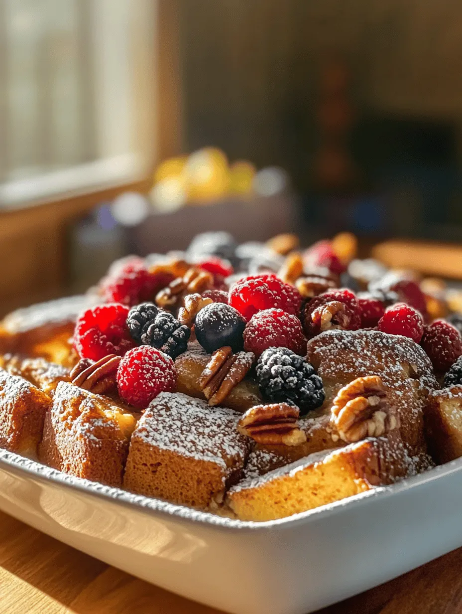 Brunch is a cherished tradition in many households, serving as a delightful opportunity to gather friends and family around the table to enjoy good food and great company. Among the plethora of brunch options, one dish stands out for its deliciousness and ease of preparation: the Overnight French Toast Casserole. This delightful casserole is not only a feast for the senses but also a practical solution for those busy mornings when time is of the essence.