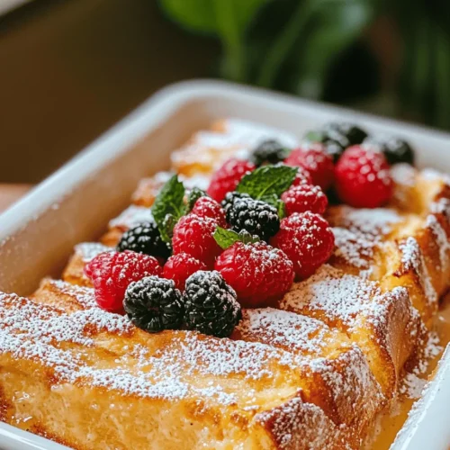 Creating a memorable crème brûlée French toast begins with selecting the right ingredients. Each element plays a crucial role in achieving the desired flavor and texture, ensuring that your dish is not only delicious but also visually appealing.