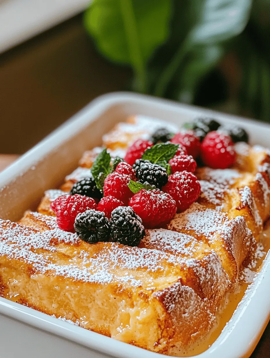 Creating a memorable crème brûlée French toast begins with selecting the right ingredients. Each element plays a crucial role in achieving the desired flavor and texture, ensuring that your dish is not only delicious but also visually appealing.