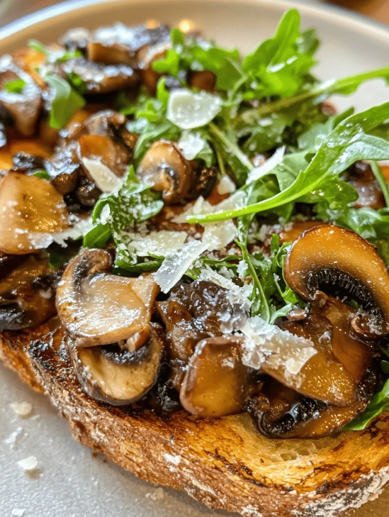 To truly appreciate Garlic Mushroom Toast, it’s essential to understand the significance of each ingredient. Each element adds unique flavors, textures, and health benefits that elevate the dish.