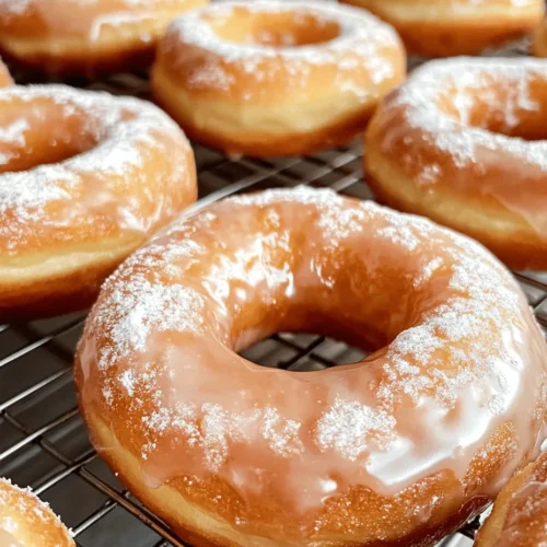 There’s something undeniably enchanting about glazed donuts. The moment you take a bite, the sweet, glossy exterior gives way to a soft, pillowy interior that melts in your mouth, creating an experience that’s hard to resist. Whether enjoyed alongside a steaming cup of coffee in the morning or as a delightful afternoon snack, glazed donuts have a special ability to elevate any moment. They evoke feelings of comfort and nostalgia, reminding many of childhood visits to the local bakery or special family gatherings where homemade treats were the centerpiece.