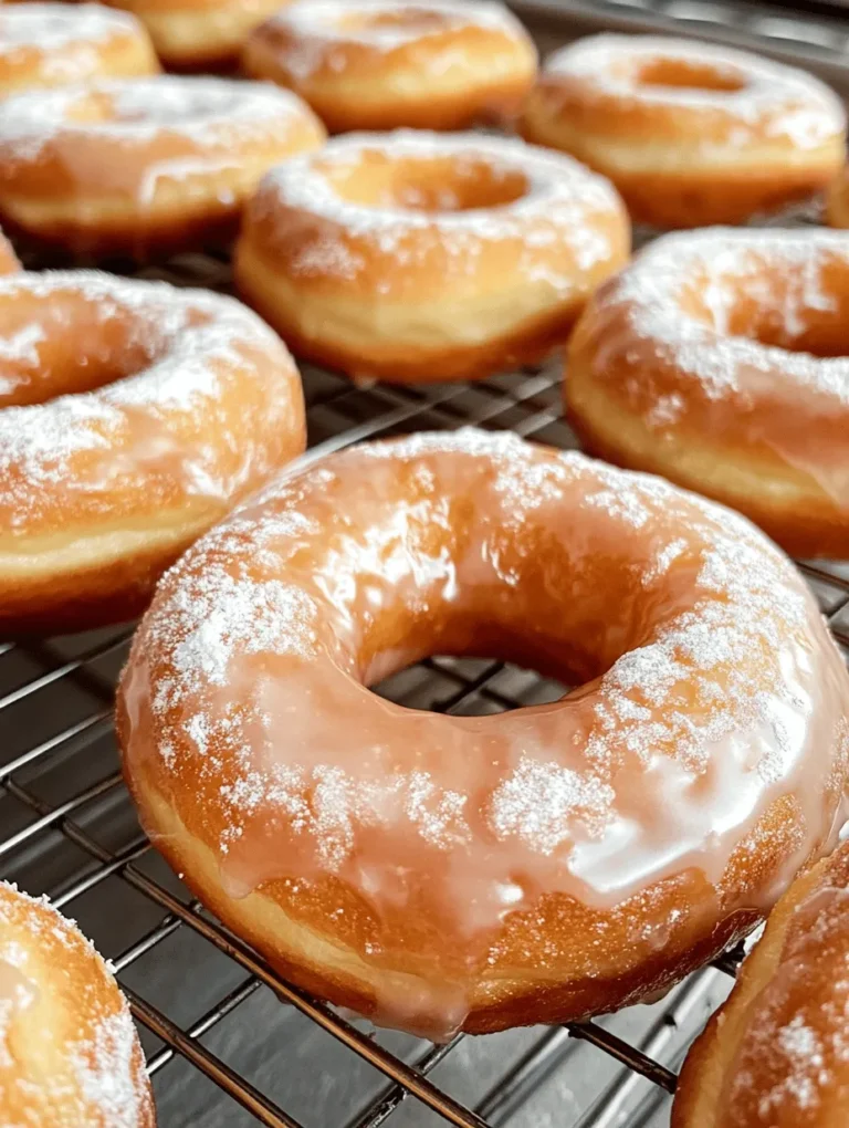 There’s something undeniably enchanting about glazed donuts. The moment you take a bite, the sweet, glossy exterior gives way to a soft, pillowy interior that melts in your mouth, creating an experience that’s hard to resist. Whether enjoyed alongside a steaming cup of coffee in the morning or as a delightful afternoon snack, glazed donuts have a special ability to elevate any moment. They evoke feelings of comfort and nostalgia, reminding many of childhood visits to the local bakery or special family gatherings where homemade treats were the centerpiece.