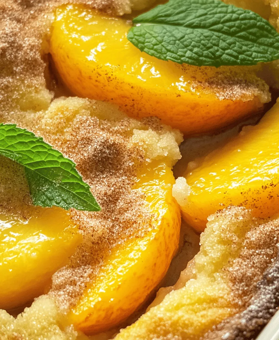 Peach cobbler is a quintessential Southern dessert that has delighted generations with its warm, comforting flavors and delightful aroma. This dish embodies the essence of Southern cooking, showcasing the region's rich agricultural produce, particularly its juicy, sun-kissed peaches. The beauty of peach cobbler lies in its simplicity; it brings together fresh, ripe peaches and a buttery, golden crust, creating a sweet symphony that is both nostalgic and satisfying.