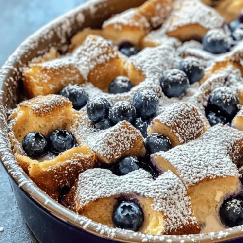 If you’re looking for a show-stopping breakfast that combines the richness of cream cheese with the fresh burst of blueberries, then look no further than the Blueberry Cream Cheese French Toast Casserole. This dish is the perfect way to elevate your breakfast or brunch game, offering a delightful blend of creamy, sweet, and fruity flavors that are sure to impress your family and friends. Imagine waking up to the comforting scent of fresh baked goods wafting through your home, accompanied by the promise of a delicious meal that requires minimal effort.