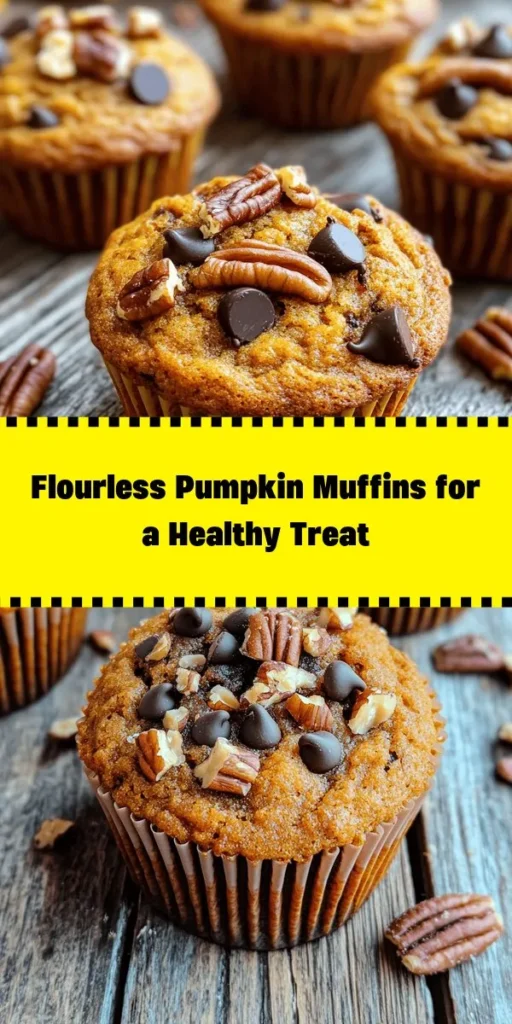 Try these irresistible flourless pumpkin muffins for a healthy and delicious fall treat! Made with wholesome ingredients like pumpkin puree, almond butter, and spices, these muffins are gluten-free and packed with flavor. Bake them in just 30 minutes and enjoy a delightful snack or breakfast option. Add dark chocolate chips or nuts for an extra crunch. Perfectly moist and bursting with pumpkin goodness, they'll be a hit with everyone!