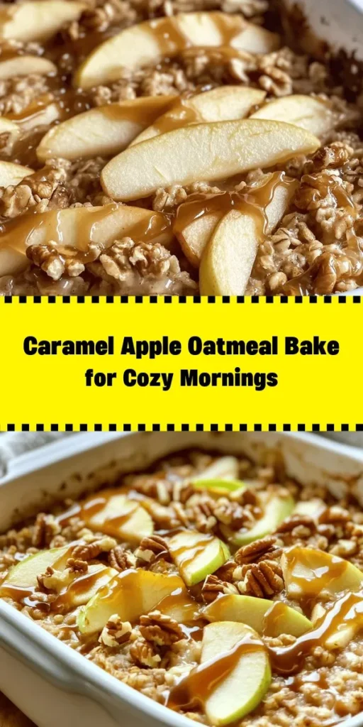 Indulge in the cozy flavors of this Caramel Apple Oatmeal Bake, a perfect blend of wholesome ingredients and sweet treats! Made with rolled oats, fresh apples, and a drizzle of caramel sauce, this dish is a delightful way to start your day or enjoy as a dessert. It's easy to prepare and bakes to golden perfection, offering a comforting treat the whole family will love. Serve warm, topped with extra caramel and apple slices for a delicious finish!