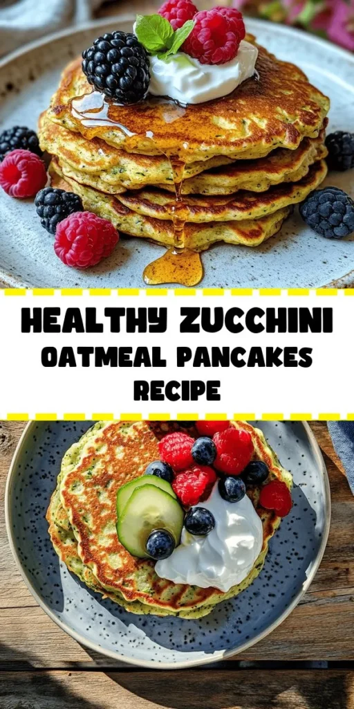 Try these delicious Zucchini and Oatmeal Pancakes for a healthy breakfast twist! Packed with grated zucchini and rolled oats, they’re not just nutritious but also simple to make. Just mix the wet and dry ingredients, let the batter sit, and cook them to golden perfection. In just 25 minutes, enjoy fluffy pancakes topped with Greek yogurt, fresh fruit, or nut butter. It's a fun way to kickstart your day with veggies!