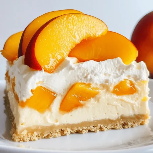 Seasonal fruits bring an extraordinary depth of flavor and texture to desserts, elevating them from ordinary to extraordinary. Using fresh ingredients not only enhances the taste but also adds a vibrant color and nutritional value to the dish. In the case of our Peaches and Cream Cheesecake Bars, ripe, juicy peaches provide a fresh burst of flavor that complements the rich, creamy cheesecake filling. The sweetness of the fruit balances out the tanginess of the cream cheese, creating a dessert that is both indulgent and refreshing.