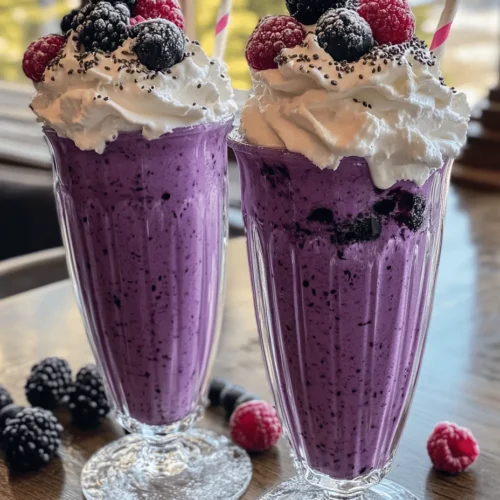 Welcome to the delightful world of the Grimace Shake, a vibrant and creamy beverage that is as nourishing as it is delicious. This shake is not just a feast for your taste buds; it also offers a wealth of health benefits, making it an ideal treat for both kids and adults alike. With its unique blend of vanilla yogurt, mixed berries, and spinach, the Grimace Shake stands out as a refreshing way to kick-start your day or enjoy as a midday snack.