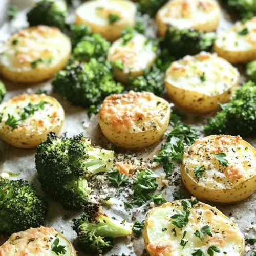 Roasted Parmesan Potatoes & Broccoli is a delightful and nutritious side dish that brings together the comforting flavors of roasted vegetables with the rich, savory taste of Parmesan cheese. As more people turn towards healthier eating habits, incorporating vegetables into our meals has never been more important. This dish not only adds vibrant colors to your plate but also packs a punch in terms of nutrition, making it an excellent choice for anyone looking to maintain a balanced diet.