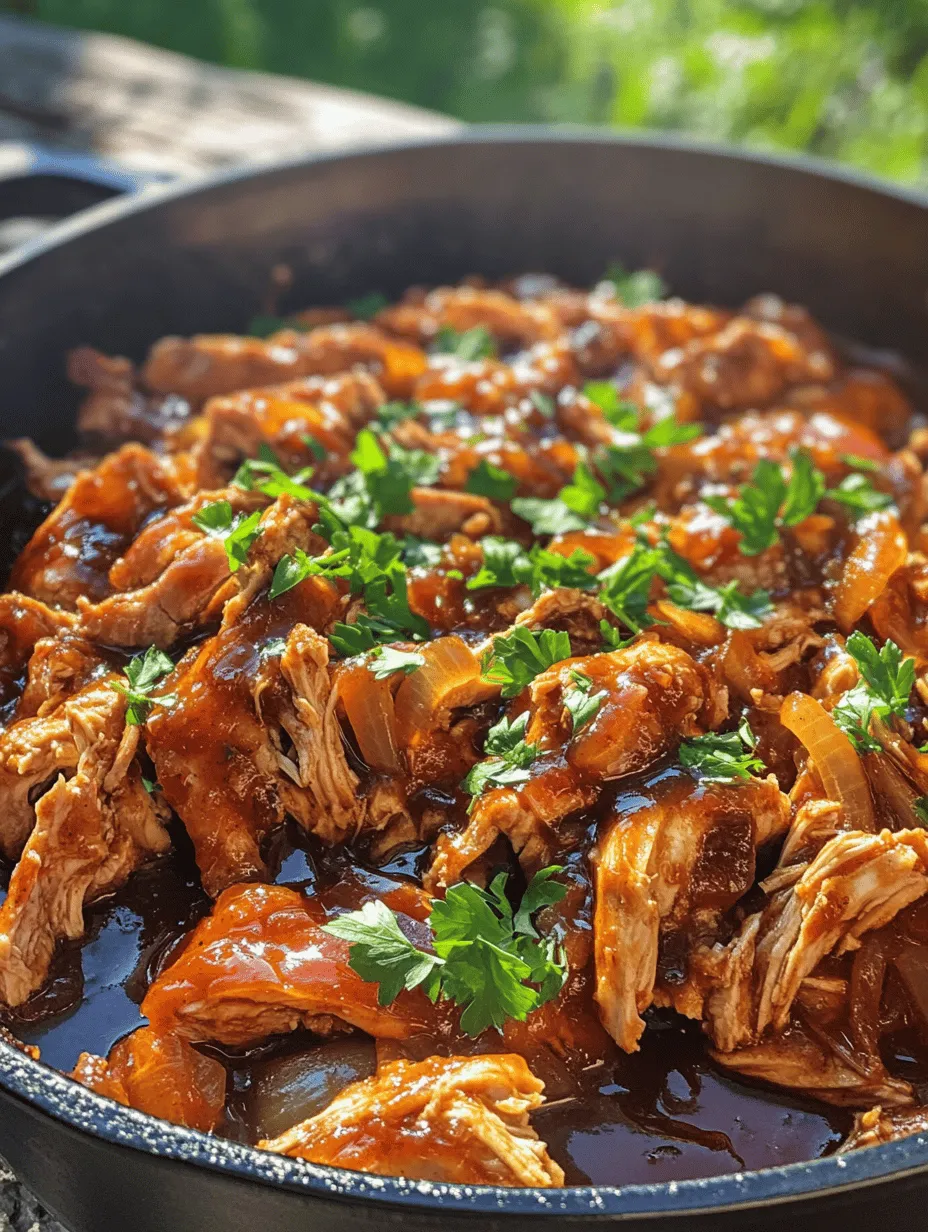 Pulled chicken is a beloved dish that boasts versatility and flavor, making it a popular choice for family dinners, potlucks, and gatherings. Whether served on a bun, atop a salad, or alongside your favorite sides, this dish can effortlessly adapt to various occasions and tastes. What truly elevates pulled chicken is the method of cooking it in a Dutch oven, a time-honored kitchen tool renowned for its ability to create tender, juicy meats infused with deep flavors.