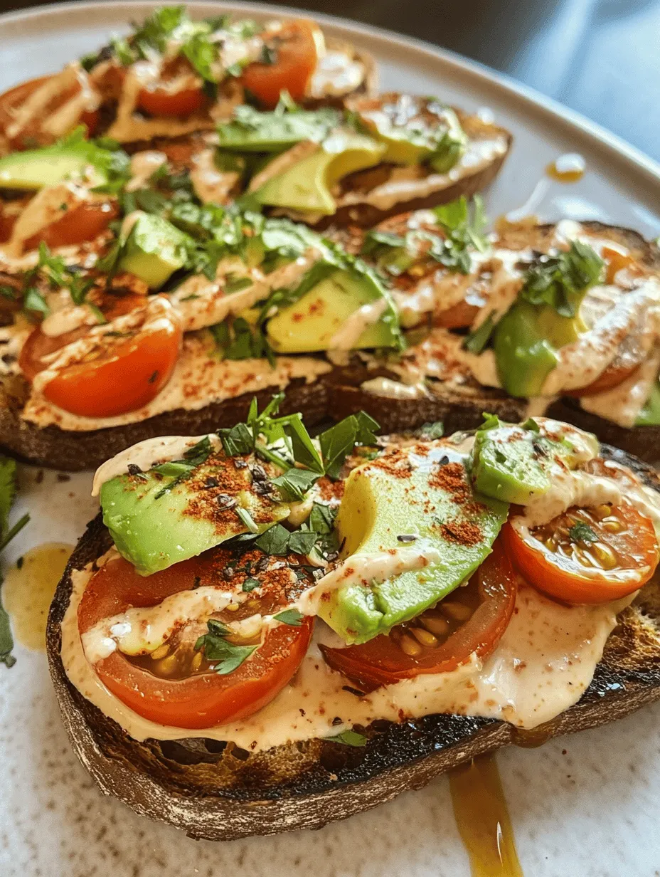 At the base of our Tahini Toasts with a Twist is whole grain bread, which serves as a nutritional powerhouse. Whole grain bread is made from flour that retains the bran, germ, and endosperm of the grain, ensuring that it is packed with essential nutrients. One of the key benefits of whole grain bread is its high fiber content, which promotes digestive health and helps keep you feeling full longer. Additionally, the consumption of whole grains has been linked to a lower risk of heart disease, making it a smart choice for those looking to improve their overall health.
