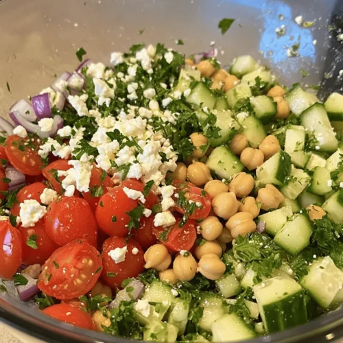 As the temperature rises and the sun shines brighter, the craving for light and refreshing meals becomes more pronounced. Salads, in particular, offer a fantastic opportunity to incorporate a variety of vibrant ingredients that not only satisfy hunger but also nourish the body. Among the myriad of salad options, the Fresh & Crunchy Chickpea Cucumber Salad stands out as a delightful choice, expertly balancing flavors and textures to create a dish that is as nutritious as it is appealing.
