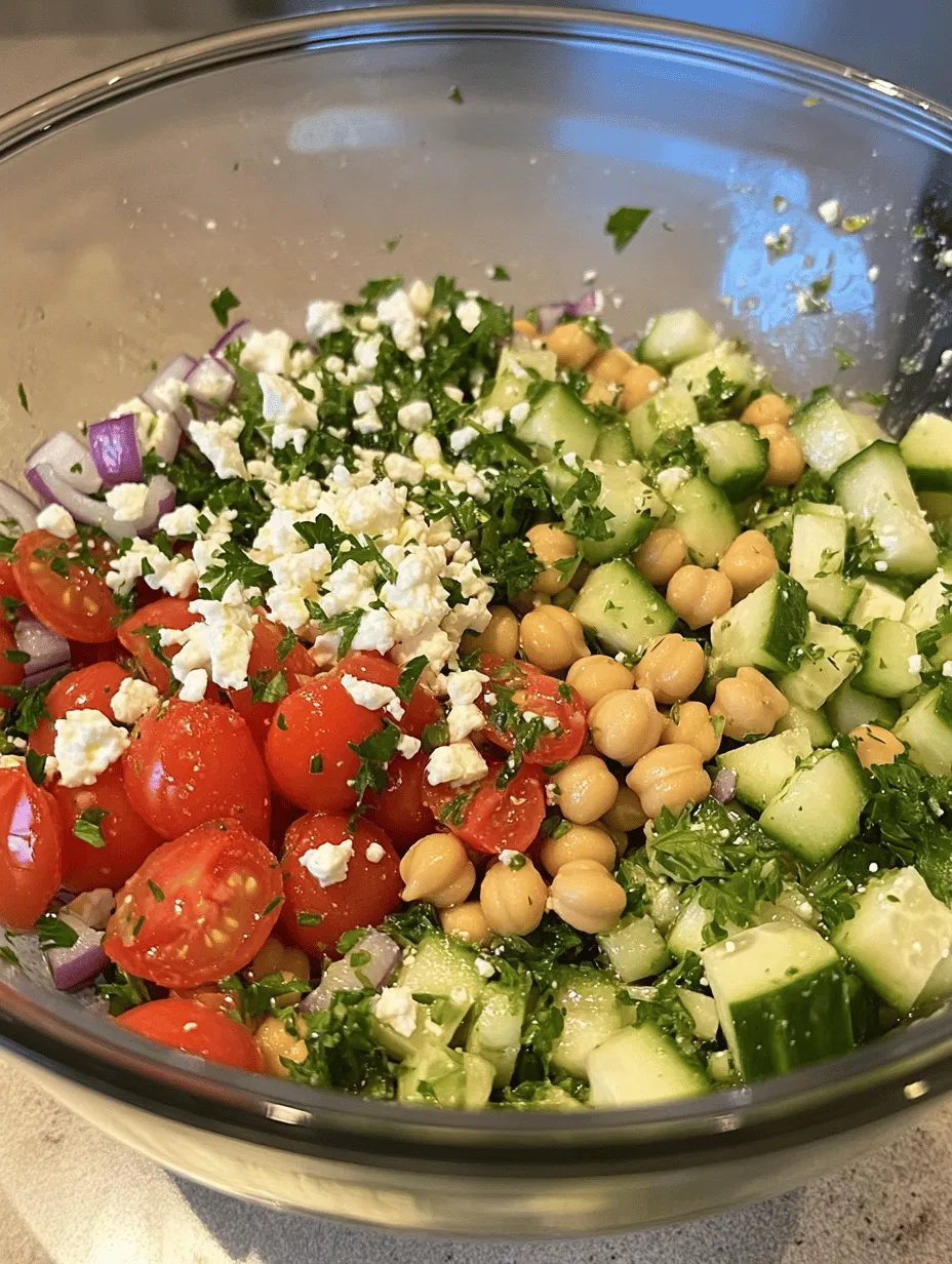 As the temperature rises and the sun shines brighter, the craving for light and refreshing meals becomes more pronounced. Salads, in particular, offer a fantastic opportunity to incorporate a variety of vibrant ingredients that not only satisfy hunger but also nourish the body. Among the myriad of salad options, the Fresh & Crunchy Chickpea Cucumber Salad stands out as a delightful choice, expertly balancing flavors and textures to create a dish that is as nutritious as it is appealing.
