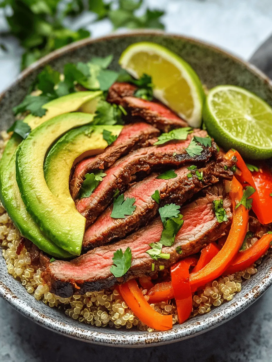 Steak fajita bowls have surged in popularity over the years, emerging as a go-to dish for those seeking a satisfying, flavorful meal that’s also nutritious. The beauty of a steak fajita bowl lies in its versatility; it can be tailored to fit a variety of dietary preferences and is perfect for anyone looking to incorporate more protein into their diet. Packed with vibrant colors, bold flavors, and an array of textures, this bowl is not just a feast for the stomach but also for the eyes.