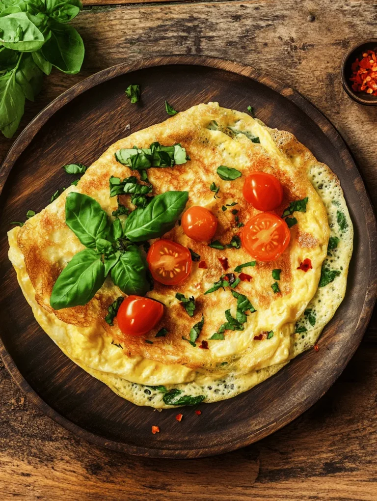 The Mozzarella Magic Omelet is a delightful and nutritious dish that embodies the essence of a perfect breakfast or brunch. This dish is not just a meal; it’s an experience that combines simplicity with flavor, making it appealing to a wide range of dietary preferences. Whether you are a health-conscious individual seeking a protein-packed start to your day, a busy professional looking for a quick meal, or a culinary enthusiast eager to experiment in the kitchen, this omelet will not disappoint.