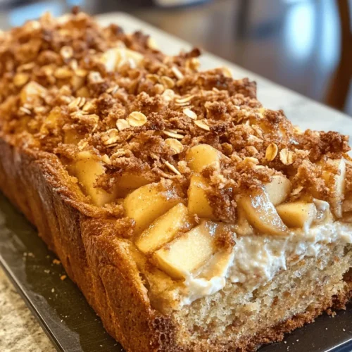 As the leaves begin to change and the air turns crisp, our cravings for warm, comforting desserts become irresistible. Among the myriad of fall flavors, few can compare to the delightful combination of apples and cinnamon. This Apple Crisp Cheesecake Bread embodies the essence of autumn, bringing together the moist, dense texture of apple bread, the rich and creamy indulgence of cheesecake, and the satisfying crunch of a crisp topping. It is more than just a dessert; it’s a cozy treat that can be enjoyed at breakfast, as an afternoon snack, or as a delightful end to a hearty meal.