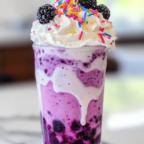 If you're on the lookout for a fun and whimsical treat to brighten up your day or make a special occasion even more memorable, look no further than the Grimace Shake Delight. This vibrant, berry-infused milkshake is not only visually stunning but also incredibly delicious, making it a perfect choice for parties, family gatherings, or simply enjoying a quiet afternoon at home. Inspired by the playful nature of childhood desserts, this shake encapsulates the joy and nostalgia we often associate with sweet treats.