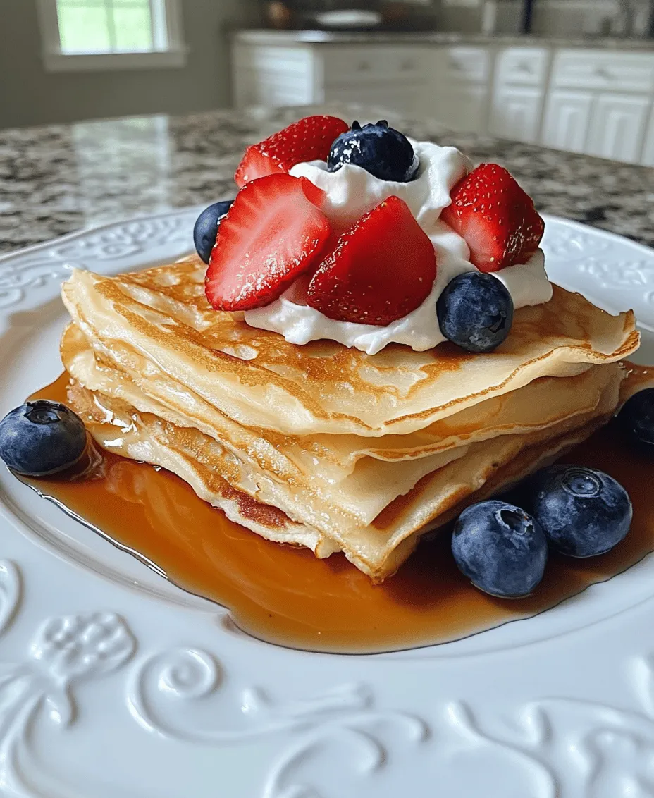 Crepes are a delightful culinary creation that has captured the hearts—and appetites—of food lovers around the globe. Originating from France, these thin pancakes are incredibly versatile, making them suitable for both sweet and savory dishes. Whether filled with fruits, whipped cream, or even savory ingredients like cheese and ham, crepes offer endless possibilities that cater to a wide range of tastes and preferences. In particular, vanilla crepes evoke a sense of comfort and indulgence, serving as a beloved option for breakfast or dessert.
