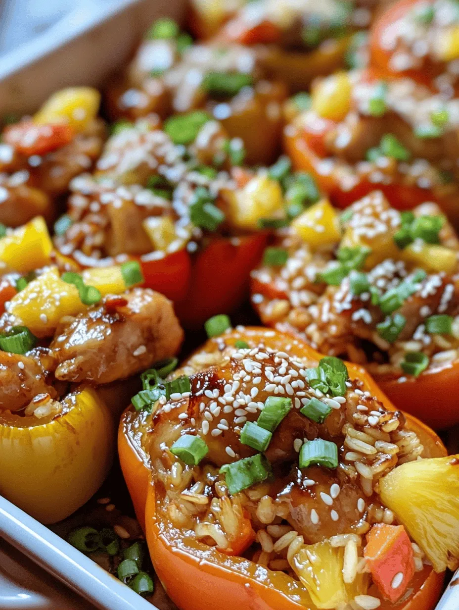The culinary world is a vibrant tapestry woven from diverse cultures and flavors, and one dish that exemplifies this fusion beautifully is Teriyaki Pineapple Chicken & Rice Stuffed Peppers. This delightful recipe marries the savory richness of teriyaki sauce with the tropical sweetness of fresh pineapple, all nestled within the wholesome embrace of colorful bell peppers. Not only is this dish visually stunning, but it also offers a unique blend of flavors and textures that will tantalize your taste buds.