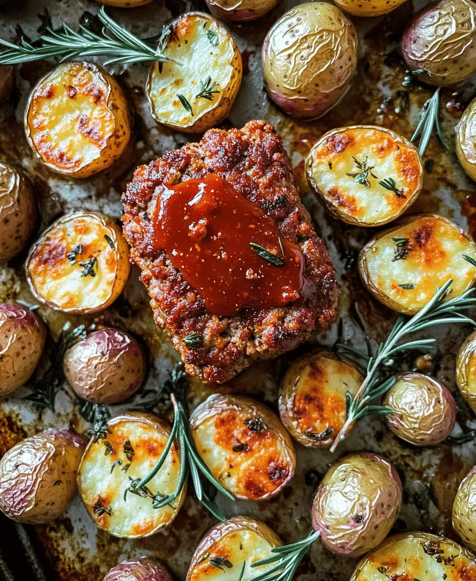 Savory Sheet Pan Mini Meatloaf & Crispy Roasted Potatoes is a delightful and practical dish that merges the comforting flavors of classic meatloaf with the crispy goodness of roasted potatoes—all prepared on a single baking sheet. This recipe not only streamlines your cooking process but also makes clean-up a breeze. Ideal for busy weeknights or a cozy family dinner, this dish is incredibly versatile, allowing for ingredient substitutions and variations to suit your dietary needs or personal preferences.