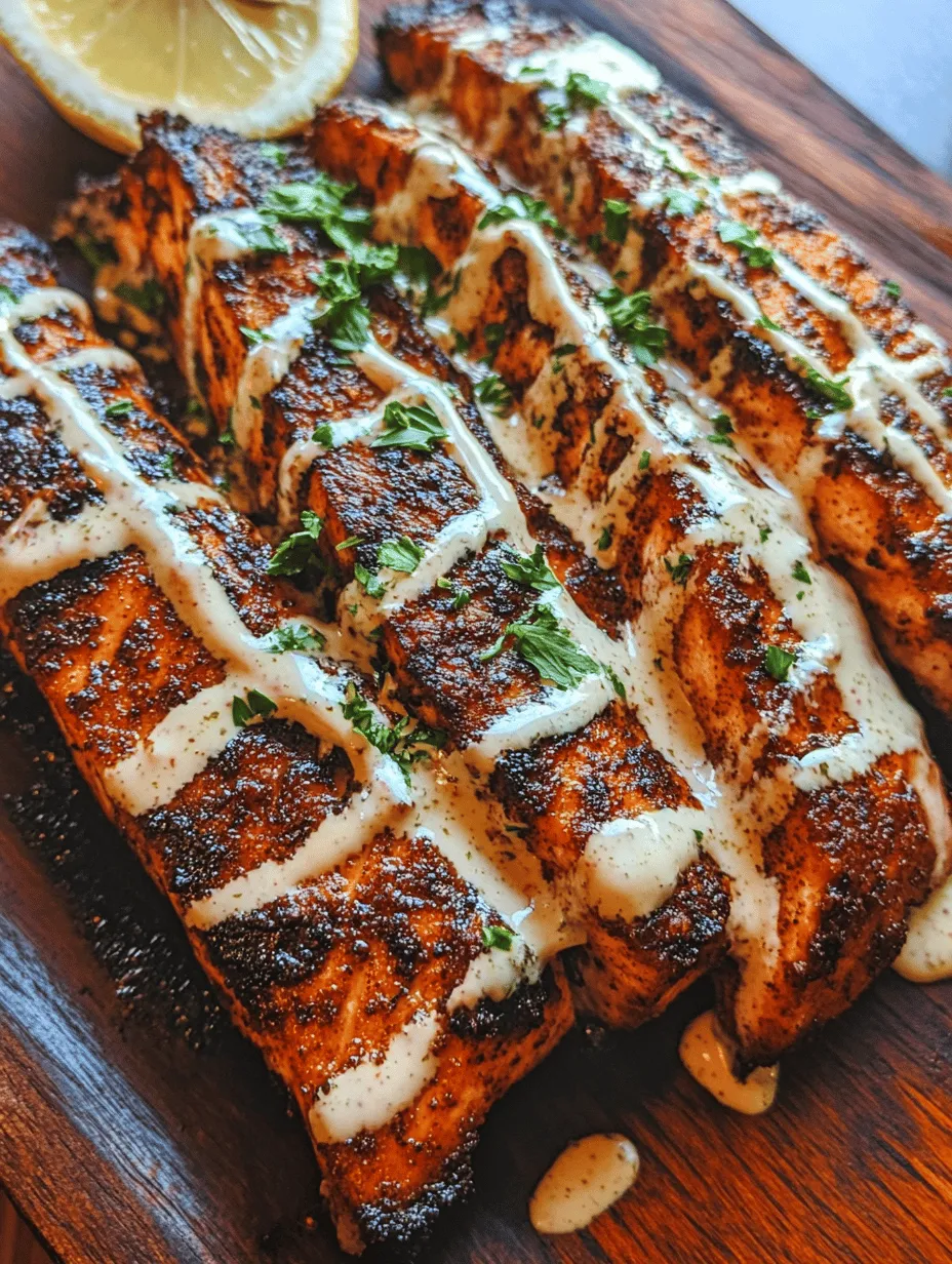 If you’re searching for a dish that’s both sophisticated and simple to prepare, look no further than Sizzling Blackened Salmon with Creamy Dijon Sauce. This culinary masterpiece highlights salmon, a beloved ingredient celebrated for its rich flavor and numerous health benefits. Packed with omega-3 fatty acids and essential nutrients, salmon has earned its place as a favorite among health-conscious food enthusiasts and culinary adventurers alike.