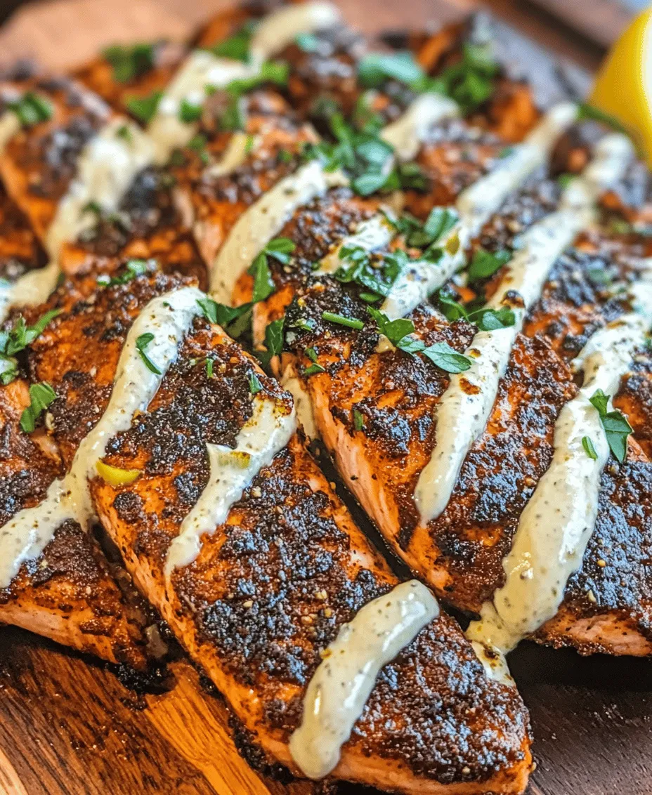 If you’re searching for a dish that’s both sophisticated and simple to prepare, look no further than Sizzling Blackened Salmon with Creamy Dijon Sauce. This culinary masterpiece highlights salmon, a beloved ingredient celebrated for its rich flavor and numerous health benefits. Packed with omega-3 fatty acids and essential nutrients, salmon has earned its place as a favorite among health-conscious food enthusiasts and culinary adventurers alike.