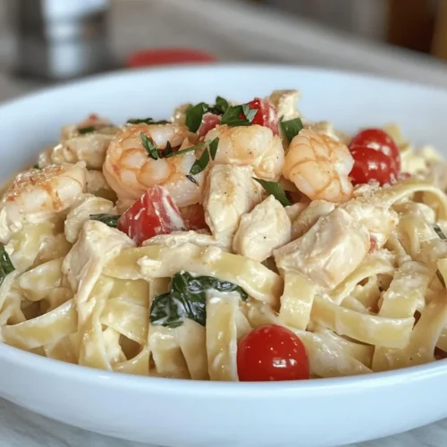 Cajun cuisine is a vibrant and hearty culinary tradition rooted in the deep cultural melting pot of Louisiana. Known for its bold flavors, aromatic spices, and a unique blend of ingredients, Cajun cooking reflects the rich heritage of the Acadian people. One of the standout dishes that encapsulates this culinary artistry is Creamy Shrimp & Chicken Pasta. This delightful recipe marries the succulent tastes of land and sea, featuring juicy chicken and tender shrimp enveloped in a creamy sauce, all served atop a bed of perfectly cooked pasta.
