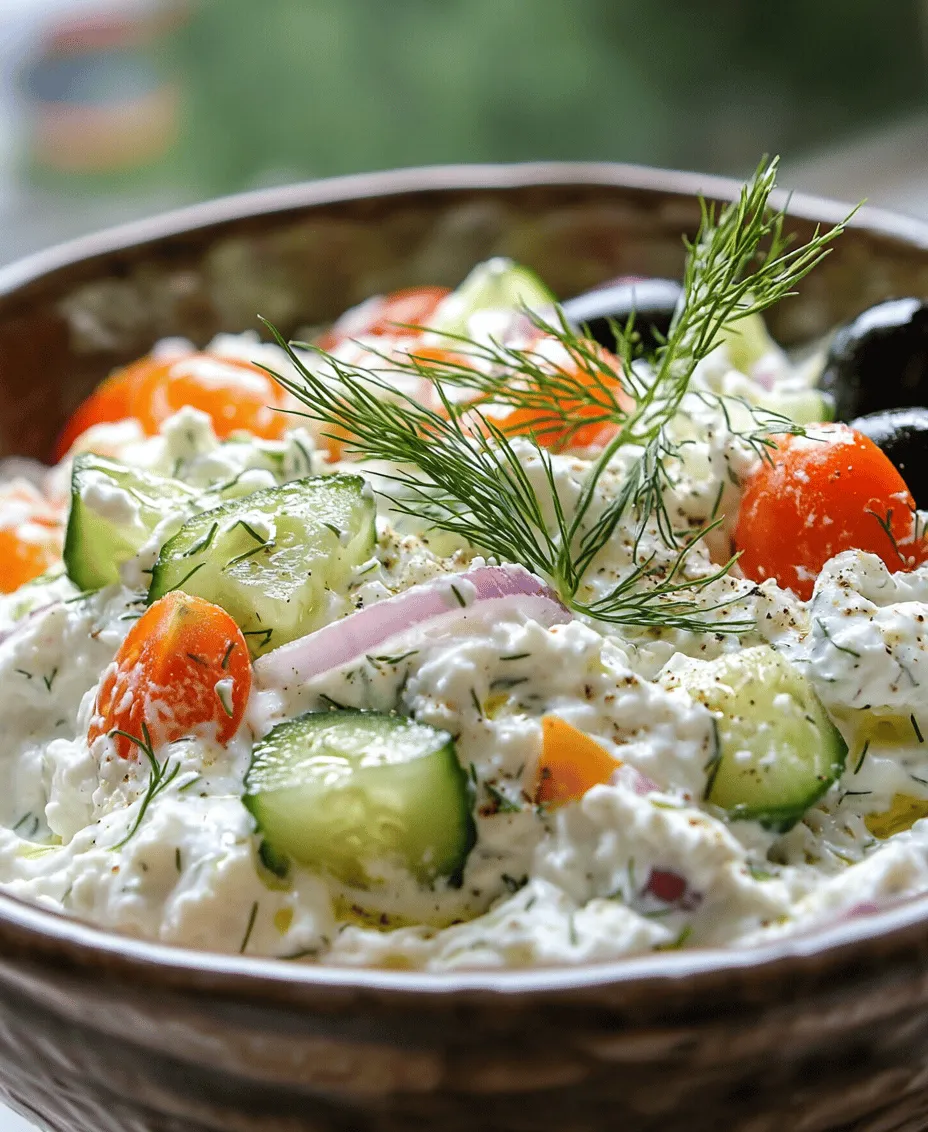 In recent years, the trend of healthy eating has gained significant momentum, with more individuals seeking ways to incorporate fresh, wholesome ingredients into their daily meals. As people become increasingly aware of the importance of nutrition, they are turning toward dishes that not only satisfy their taste buds but also promote better health. One such dish that perfectly embodies this ethos is the Refreshing Cottage Cheese and Cucumber Salad. This vibrant salad is not only nutritious but also incredibly versatile, making it an ideal choice for various occasions, including summer picnics, quick lunches, or light dinners.