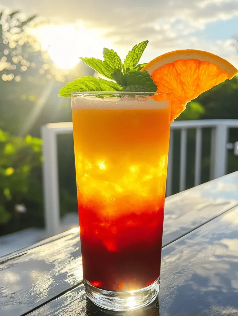 The Corona Sunrise was born from the desire to create a cocktail that is as visually stunning as it is flavorful. Inspired by the picturesque sunrises often seen on tropical beaches, this drink combines the bright hues of fresh orange juice with the rich red of grenadine, topped off with a splash of effervescence from sparkling water. The result is a drink that not only tantalizes the taste buds but also pleases the eyes, making it a favorite among cocktail enthusiasts. With its refreshing flavors, the Corona Sunrise is a celebration of summer, sun, and good times, inviting everyone to sip and savor life.