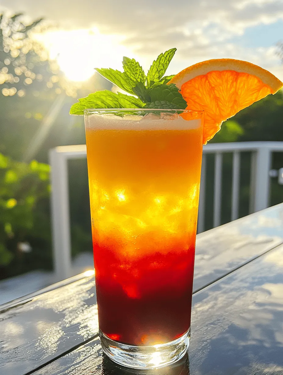 The Corona Sunrise was born from the desire to create a cocktail that is as visually stunning as it is flavorful. Inspired by the picturesque sunrises often seen on tropical beaches, this drink combines the bright hues of fresh orange juice with the rich red of grenadine, topped off with a splash of effervescence from sparkling water. The result is a drink that not only tantalizes the taste buds but also pleases the eyes, making it a favorite among cocktail enthusiasts. With its refreshing flavors, the Corona Sunrise is a celebration of summer, sun, and good times, inviting everyone to sip and savor life.