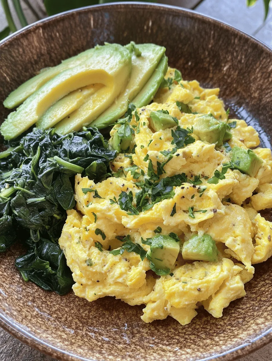 Scrambled eggs have long been a breakfast staple for many, prized for their simplicity, versatility, and nutritional benefits. Whether you’re a busy professional rushing out the door or someone who enjoys leisurely brunches, scrambled eggs provide a quick and satisfying meal. But what if you could elevate this classic dish into something even more nourishing and flavorful? Enter scrambled eggs with spinach and avocado—a delightful combination that not only pleases the palate but also packs a nutritious punch.