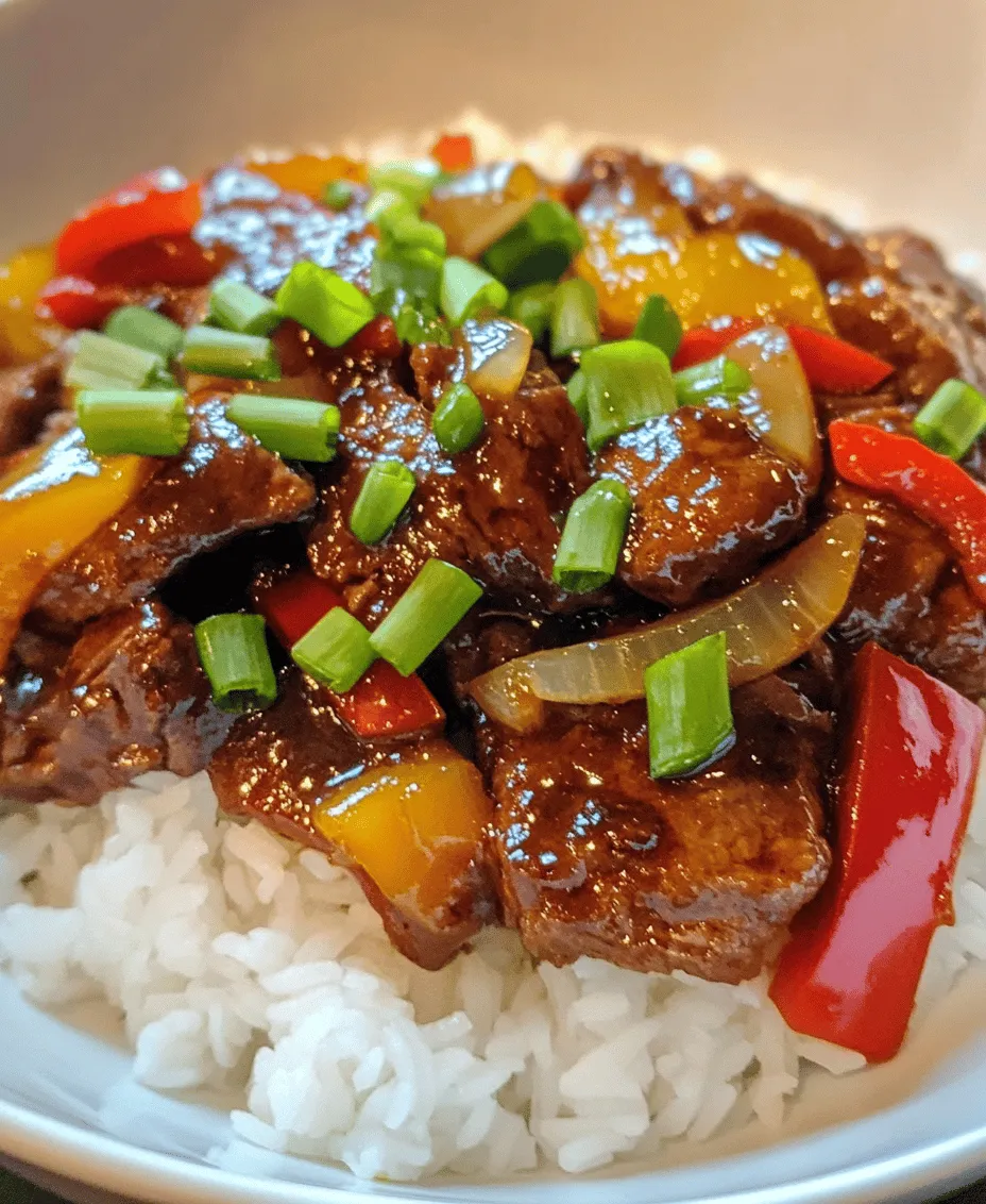 Stir-fry dishes are a cornerstone of Chinese cuisine, celebrated for their vibrant flavors, quick cooking times, and the ability to retain the freshness of ingredients. These dishes are not only a testament to the culinary art of balancing tastes and textures, but they also offer a quick and nutritious way to enjoy a meal. One such standout is the Sizzling Chinese Beef and Onion Stir-Fry, a delightful combination that showcases tender beef, crisp vegetables, and a rich, savory sauce.