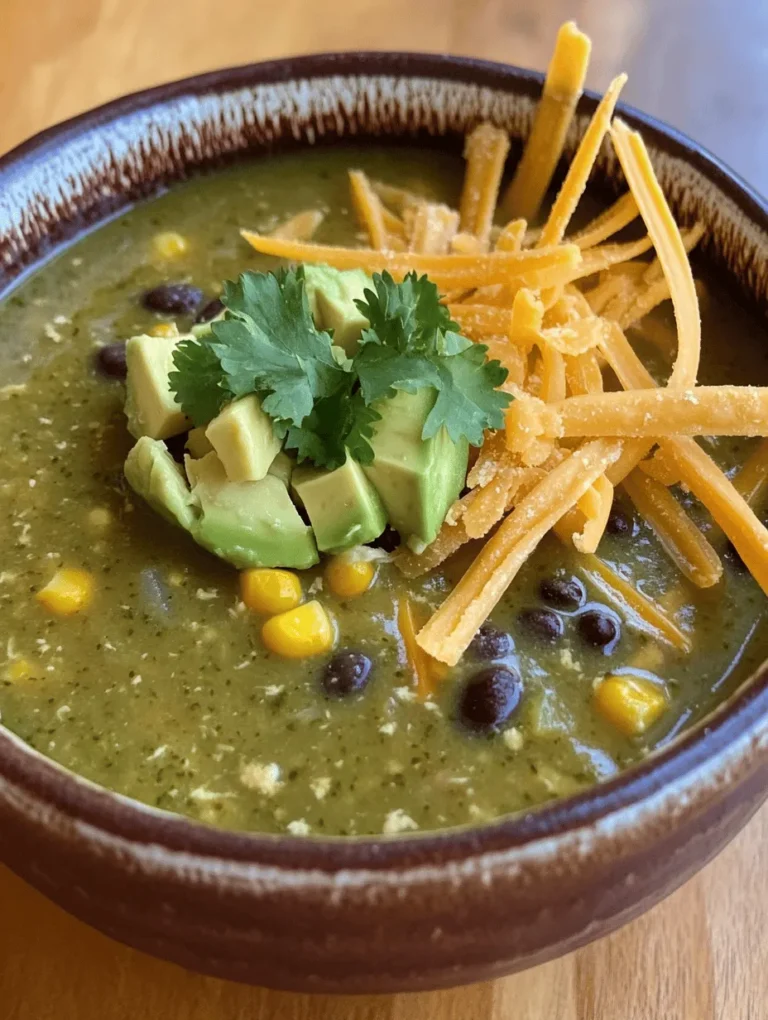 In the world of comfort food, soups hold a special place, especially during chilly months or when you're in need of a warm hug in a bowl. One such delightful recipe that combines warmth, zest, and nutrition is Zesty Green Chicken Enchilada Soup. This dish is a perfect blend of tender chicken, flavorful spices, and vibrant veggies, making it not only satisfying but also a visual feast. Whether you're hosting a gathering or looking for a quick weeknight dinner, this soup is sure to impress.