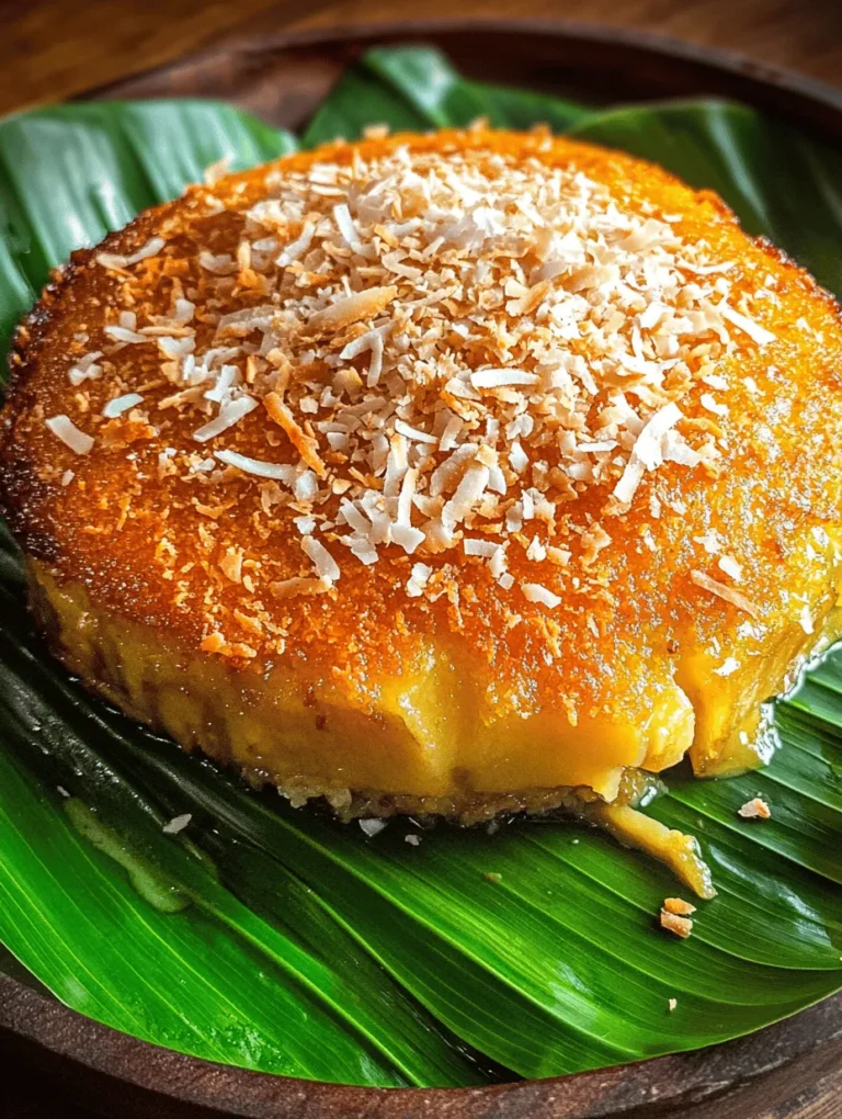 Bibingka is a cherished traditional delicacy in the Philippines, renowned for its soft, fluffy texture and rich flavors. This rice cake, typically enjoyed during the Christmas season, holds a special place in the hearts of Filipinos, symbolizing cultural heritage and festive spirit. Its warm, comforting aroma wafts through neighborhoods, inviting families and friends to gather and celebrate the holiday season. Bibingka is not merely a dish; it is a culinary experience that evokes nostalgia, with every bite transporting you to the vibrant streets of the Philippines.