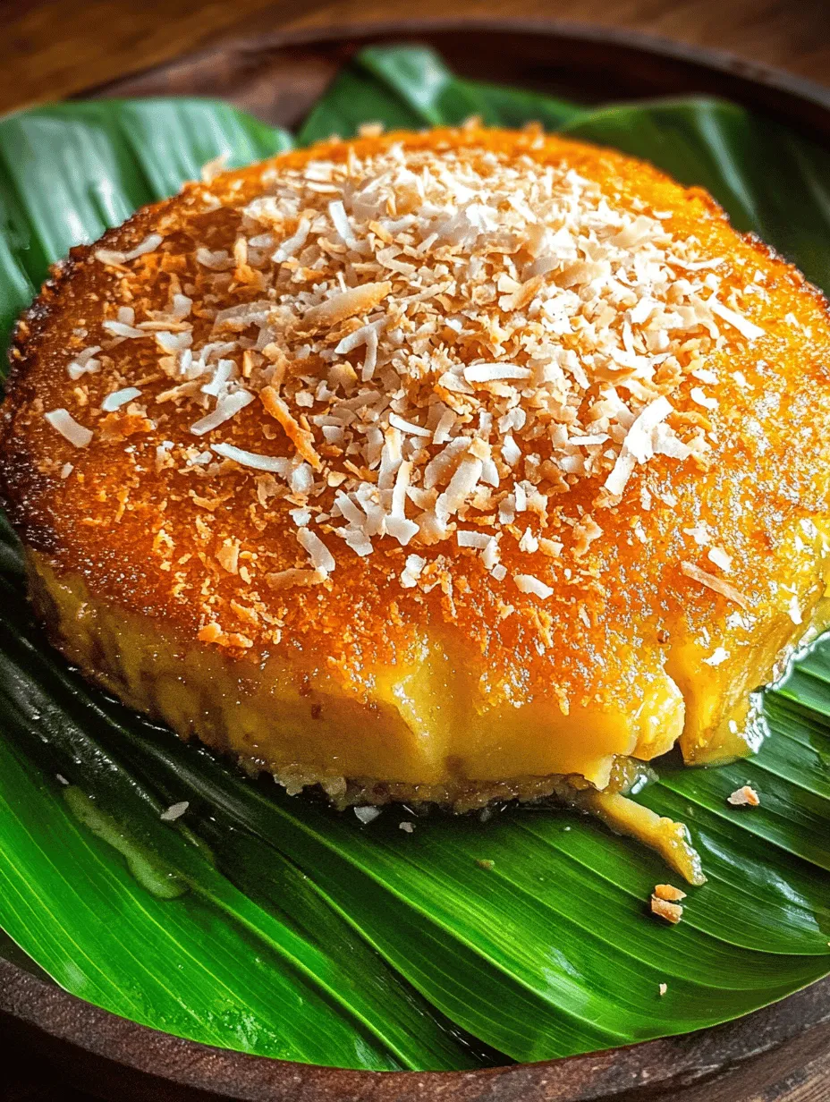Bibingka is a cherished traditional delicacy in the Philippines, renowned for its soft, fluffy texture and rich flavors. This rice cake, typically enjoyed during the Christmas season, holds a special place in the hearts of Filipinos, symbolizing cultural heritage and festive spirit. Its warm, comforting aroma wafts through neighborhoods, inviting families and friends to gather and celebrate the holiday season. Bibingka is not merely a dish; it is a culinary experience that evokes nostalgia, with every bite transporting you to the vibrant streets of the Philippines.