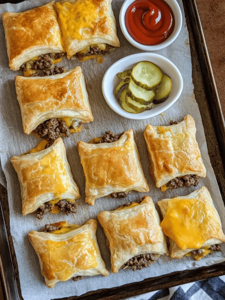 Imagine sinking your teeth into a warm, golden pocket filled with seasoned ground beef, gooey melted cheese, and a medley of delightful toppings. Welcome to the world of Cheesy Delight Cheeseburger Pockets! This innovative twist on the classic cheeseburger offers a fun and delectable way to enjoy one of America’s favorite meals. Perfect for busy families, social gatherings, or a cozy night in, these cheeseburger pockets are not just a meal; they’re a culinary experience that appeals to both kids and adults alike.
