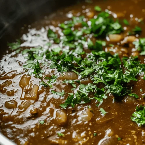 Savory Beef Brown Gravy Delight is more than just a sauce; it's a cornerstone of comfort food that has made its mark across various cuisines. Whether drizzled over a hearty meat dish, mashed potatoes, or served alongside roasted vegetables, this rich and flavorful gravy elevates any meal from ordinary to extraordinary. Gravy has long been a staple in many households, cherished for its ability to bring out the natural flavors of the ingredients it accompanies. This recipe for Savory Beef Brown Gravy Delight not only showcases the deep flavors of beef but also highlights the art of creating gravies from scratch, a skill that many chefs and home cooks alike take pride in mastering.