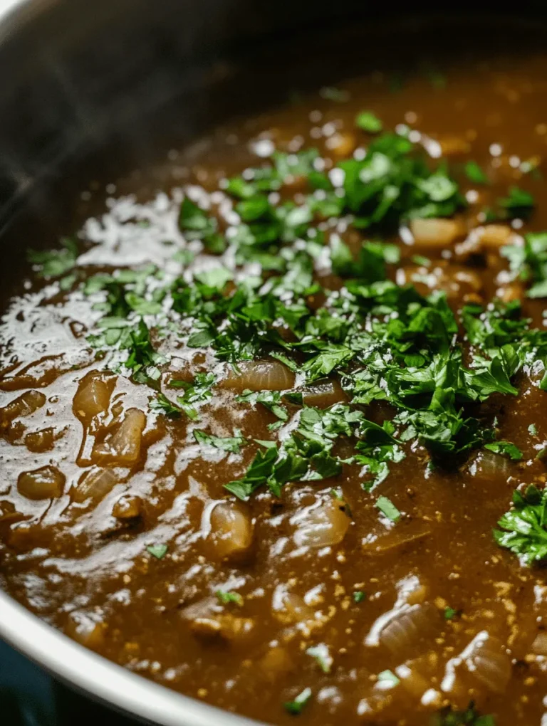 Savory Beef Brown Gravy Delight is more than just a sauce; it's a cornerstone of comfort food that has made its mark across various cuisines. Whether drizzled over a hearty meat dish, mashed potatoes, or served alongside roasted vegetables, this rich and flavorful gravy elevates any meal from ordinary to extraordinary. Gravy has long been a staple in many households, cherished for its ability to bring out the natural flavors of the ingredients it accompanies. This recipe for Savory Beef Brown Gravy Delight not only showcases the deep flavors of beef but also highlights the art of creating gravies from scratch, a skill that many chefs and home cooks alike take pride in mastering.
