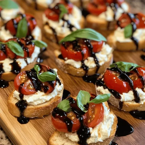 When crafting Whipped Feta Bruschetta, the quality and freshness of each ingredient play a crucial role in achieving the dish's delightful flavor profile. Let’s break down the key components that contribute to this appetizer’s success.