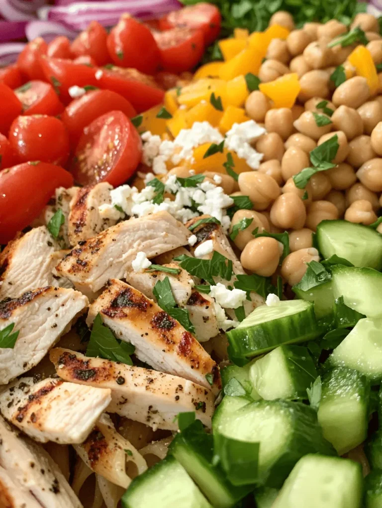 In today's health-conscious world, finding delicious meals that are both nutritious and satisfying can be a challenge. Enter the Protein-Packed Chicken Pasta Salad—an ideal dish for busy lifestyles, meal prepping, or simply enjoying a fresh and vibrant meal. This recipe combines wholesome ingredients with a protein boost from grilled chicken and chickpeas, making it a perfect choice for lunch or dinner.