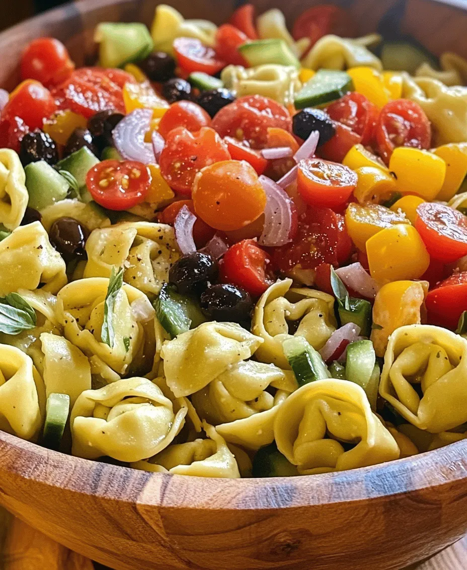 Pasta salads have long been a staple in many households, cherished for their ability to combine hearty ingredients into one delightful dish. The Refreshing Tortellini Pasta Salad stands out not just for its taste, but also for its visual appeal. The colorful medley of fresh vegetables alongside the soft, pillowy tortellini creates a dish that is as pleasing to the eye as it is to the palate.