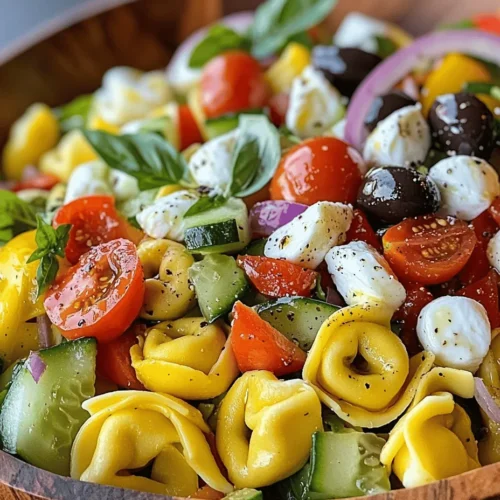 Pasta salads have long been a staple in many households, cherished for their ability to combine hearty ingredients into one delightful dish. The Refreshing Tortellini Pasta Salad stands out not just for its taste, but also for its visual appeal. The colorful medley of fresh vegetables alongside the soft, pillowy tortellini creates a dish that is as pleasing to the eye as it is to the palate.