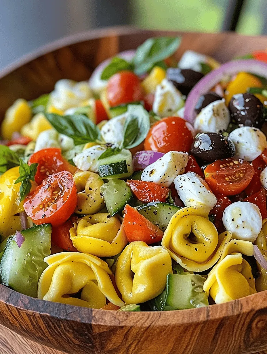 Pasta salads have long been a staple in many households, cherished for their ability to combine hearty ingredients into one delightful dish. The Refreshing Tortellini Pasta Salad stands out not just for its taste, but also for its visual appeal. The colorful medley of fresh vegetables alongside the soft, pillowy tortellini creates a dish that is as pleasing to the eye as it is to the palate.