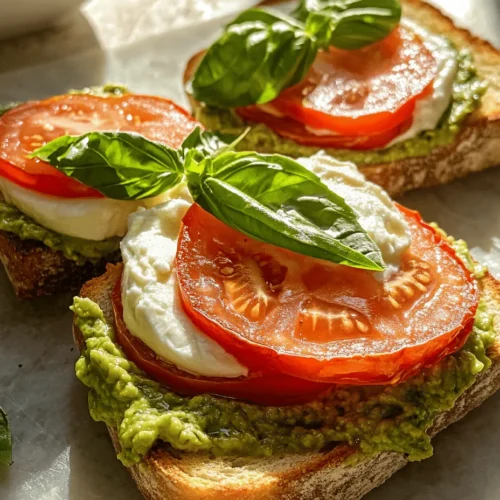 To create the perfect Creamy Avocado & Mozzarella Tomato Grilled Cheese, it's essential to understand the ingredients that contribute to its rich flavors and satisfying textures. Each component plays a crucial role, ensuring every bite is a harmonious blend of taste and nutrition.