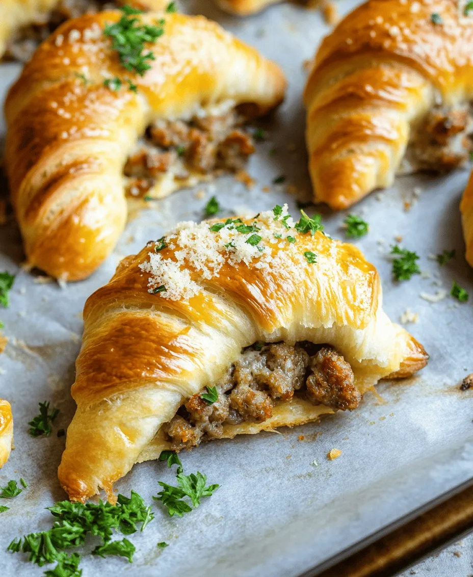 In the world of appetizers and snacks, savory sausage cream cheese crescents stand out as a delightful treat that effortlessly combines flavors and textures. Perfect for gatherings, game days, or a cozy family dinner, this recipe is not only easy to make but also a crowd-pleaser. The simplicity of the ingredients, paired with the deliciousness of cooked sausage and creamy cheese, makes these crescents an irresistible option.