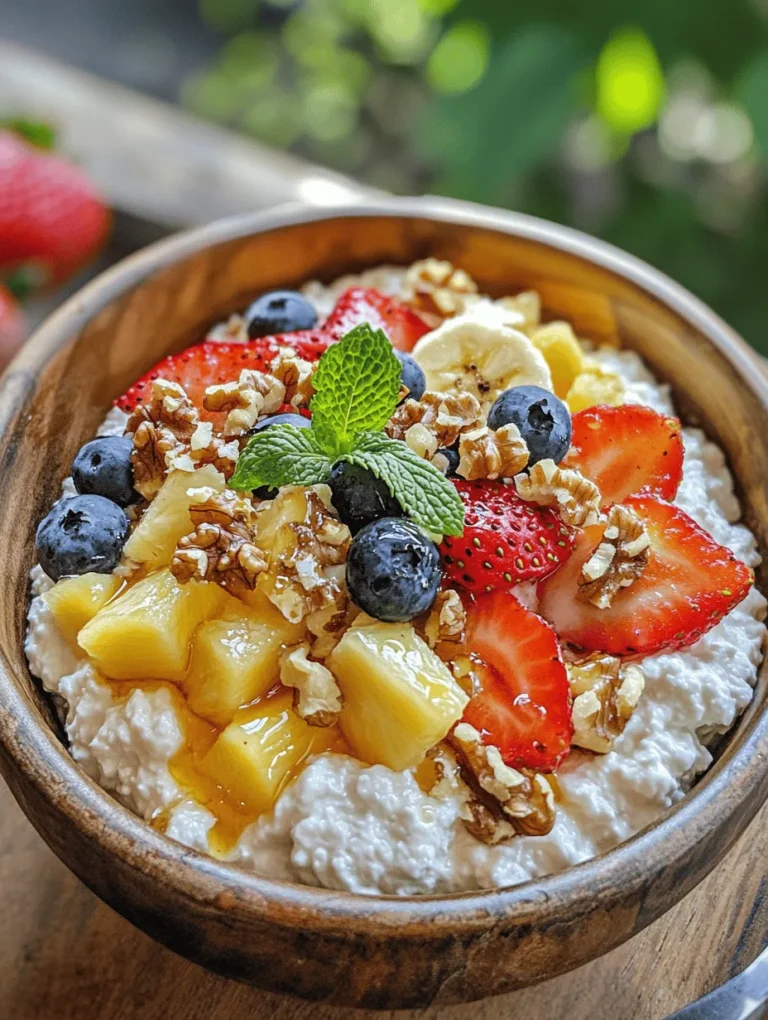 In the fast-paced world we live in today, healthy eating has never been more important. As individuals seek ways to nourish their bodies without sacrificing taste, cottage cheese has emerged as a popular ingredient in many kitchens. Known for its versatility, this dairy product can be enjoyed in a variety of ways, from savory dishes to sweet treats. One of the best ways to enjoy cottage cheese is by combining it with fresh fruits, creating a delightful and nutritious snack or dessert that anyone can whip up in a matter of minutes.