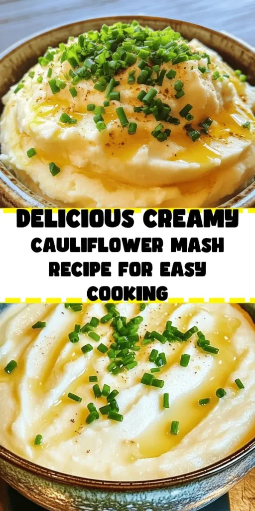 Looking for a deliciously creamy and low-carb side dish? Try this easy Creamy Cauliflower Mash! Packed with flavor, this recipe uses simple ingredients like cauliflower, cream cheese or Greek yogurt, and garlic-infused broth to create the perfect creamy texture. Ready in just 20 minutes, it’s a quick and healthy alternative to mashed potatoes. Don’t forget to garnish with fresh chives or parsley for an extra pop! Perfect for any meal!