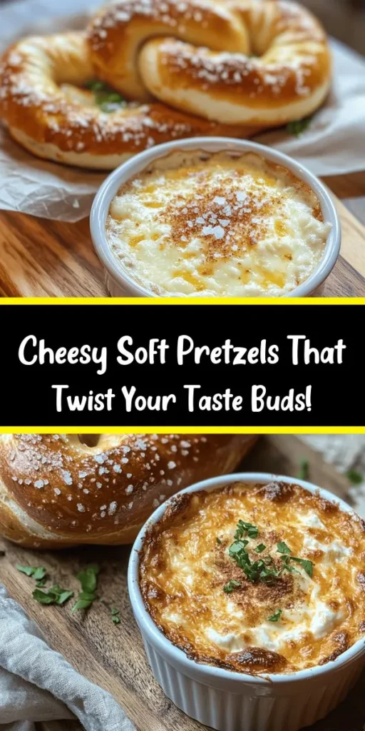 Indulge in the ultimate snack with these soft pretzels paired with a cheesy dip that’s pure bliss! Perfect for movie nights, game days, or any gathering, this recipe guides you step-by-step to create fluffy, salty pretzels that are boiled for that authentic texture. Dip them in a luscious cheese sauce made with sharp cheddar and a hint of garlic. Get ready for a delicious treat everyone will love! Ideal for sharing or binge-worthy snacking.